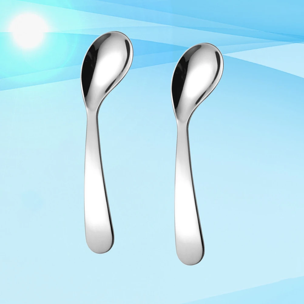 2 stücke Ellenbogen Training Baby Essen Lernen Praxis Fütterung Werkzeug Baby Zubehör Langlebig Edelstahl Sicher Sauber Weihnachten Geschenke