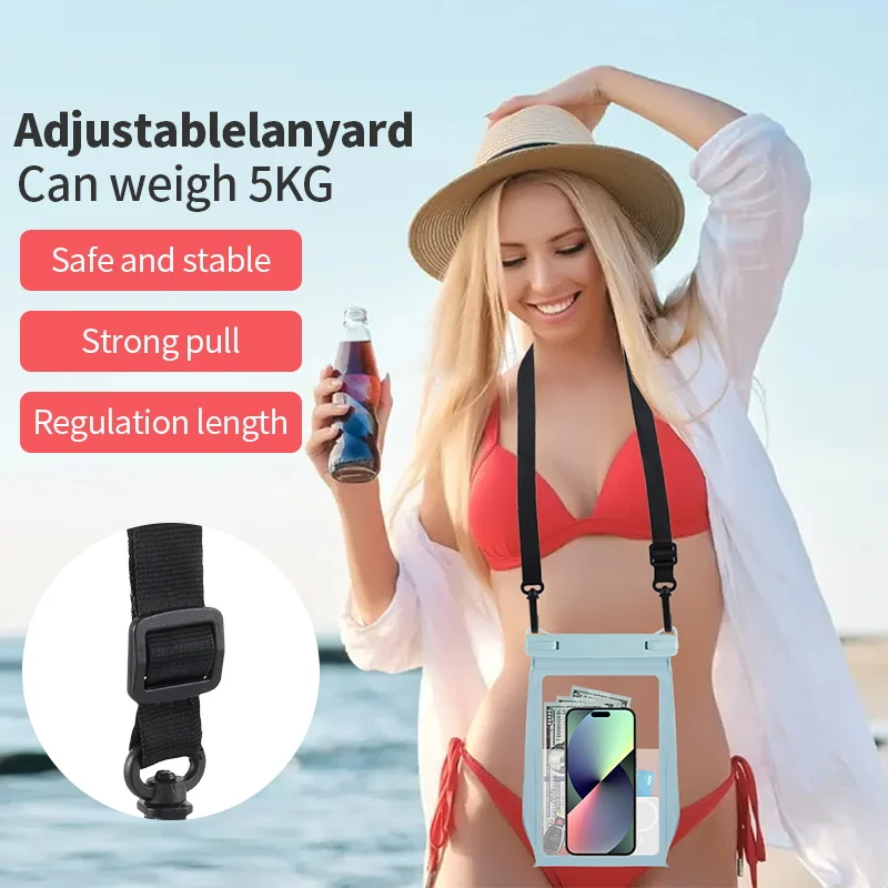 Wasserdichte Handyhülle, Tasche für Schwimmen, Unterwasserfotografie, Tauchen, wasserdichte Abdeckung, universelle Smartphone-Tasche