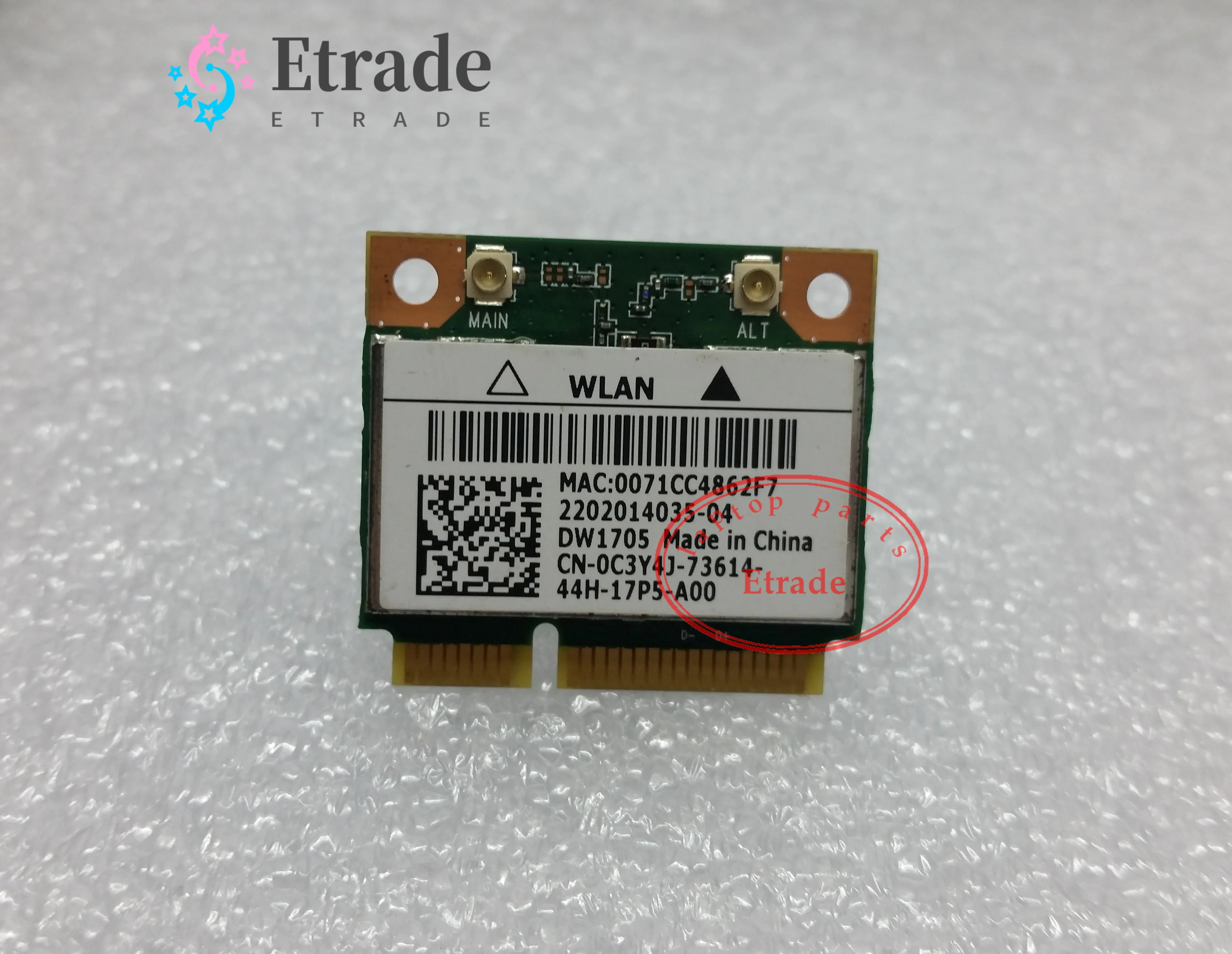 DW1705 For Qualcomm Atheros QCWB335 Wifi Mini Wireless Card 0C3Y4J For Dell Inspiron 17 3721 5721 5749 15 (3542) 11 (3135) 3138