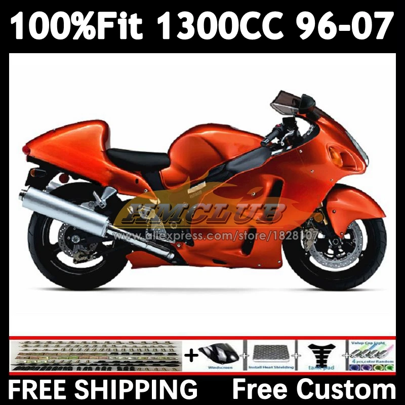 Body For SUZUKI GSXR 1300 GSXR1300 Hayabusa 96 97 98 99 00 01 36No.312 orange blk GSXR-1300 02 03 04 05 06 07 1996 2007 Fairing