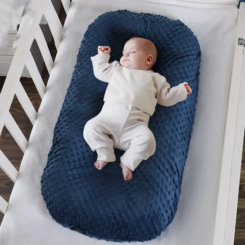 

Baby Bed Mat Thickened Soft Detachable Pressure Resistant Washable Fully Enclosed Breathable Baby Cartoon Bed Cradle Cushion