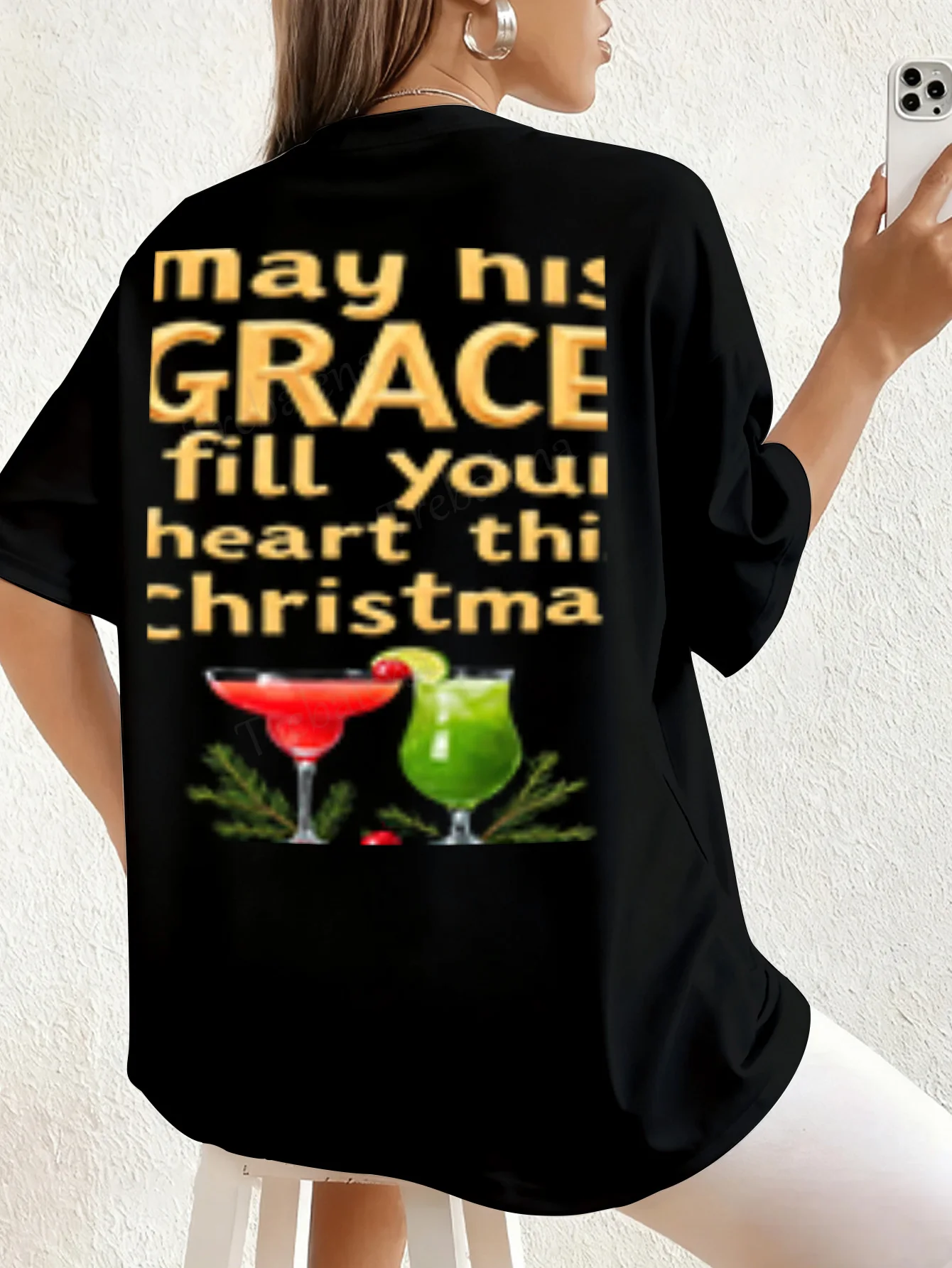 T-shirt da donna T-shirt da cocktail Christmas Grace per donna