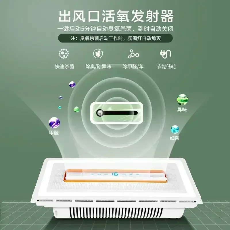 

Кухонный потолочный встраиваемый безлопастной вентилятор с Bluetooth, освещением и пультом дистанционного управления для внутреннего использования