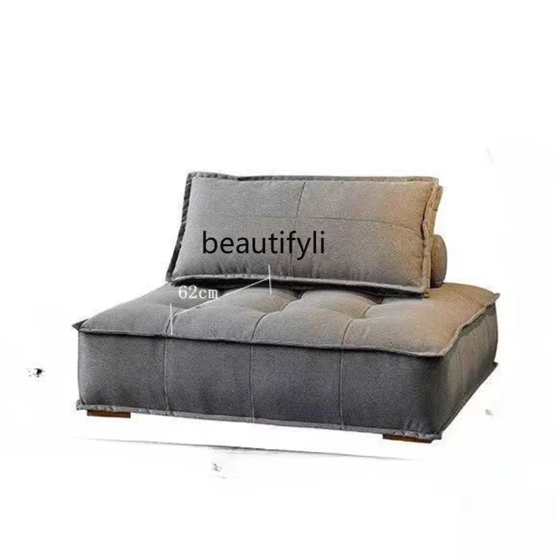 

Sofa Small Apartment Nordic Simple Leather Living Room Leisure Sofa Single Square Combination Fabric Sofa living room furniture