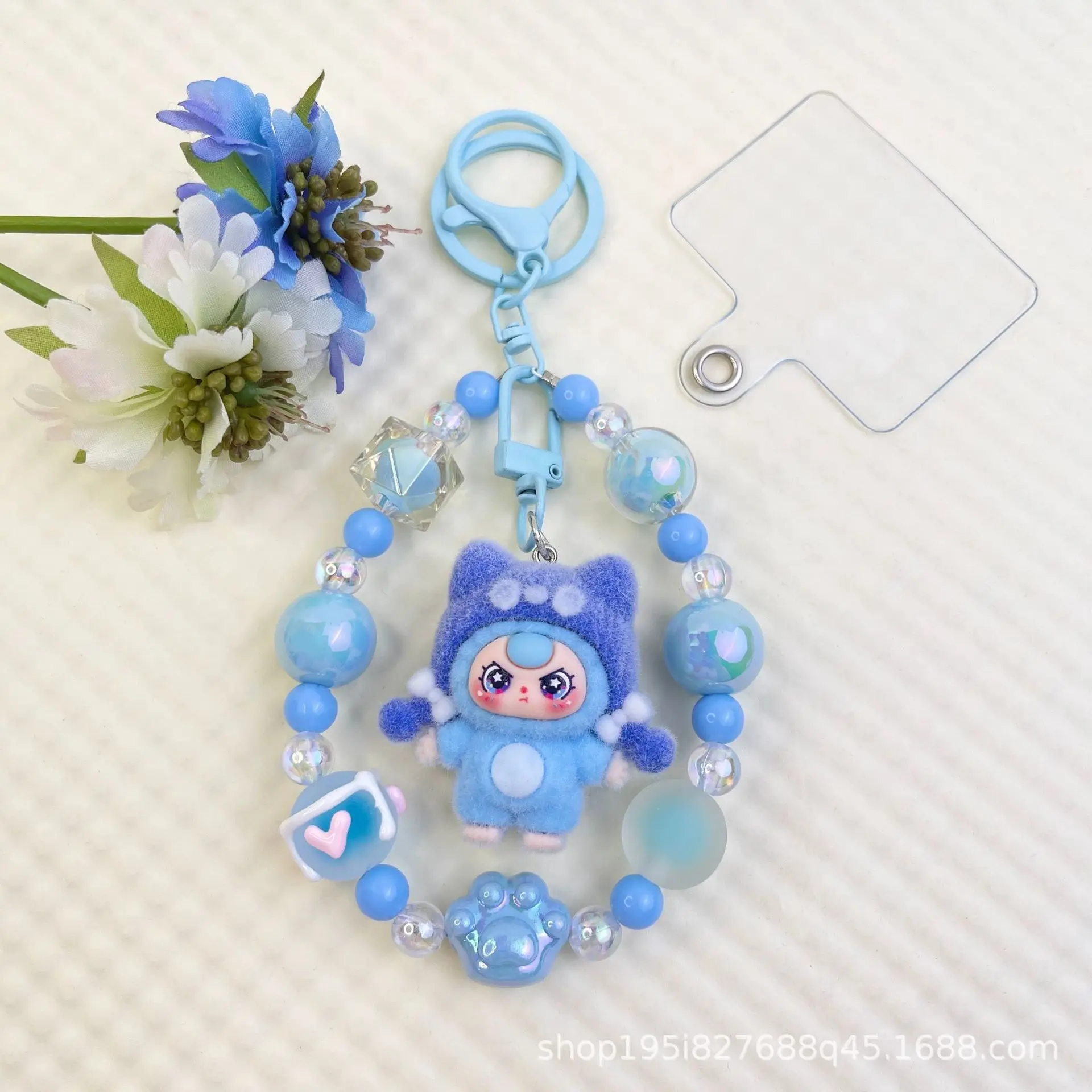 1PCSCreative الكرتون قبعة فتاة سلسلة هواتف محمولة مطرز حقيبة سلسلة المفاتيح ألعاب من نسيج مخملي ملحق سلسلة المفاتيح