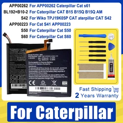 XQ6602G APP00223 APP00262 B25 S42 S50 S60 BL192 Battery For Caterpillar Cat S32 S41 S42 S50 S60 S62 S62Pro B15 B25 + Tool