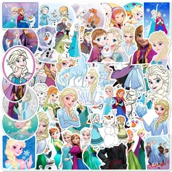 10/30/50pcs Disney Cartoon Movie Frozen Stickers Elsa Princess Decals Laptop Luggage Skateboard Phone Diary Guitar Bike Stickers