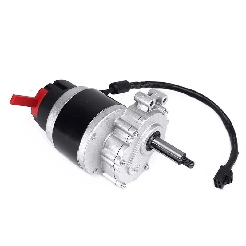 350w 24v 75/120/180rpm Brush Motor With Electromagnetic Brake And Hand Brake Longer Shaft Wheel Chair DC Gear Brushed Motor