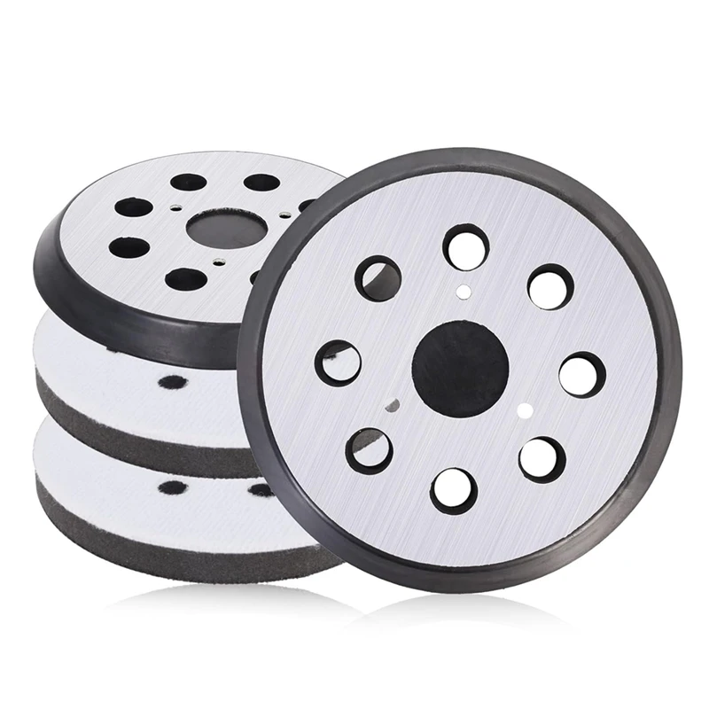 Wymienna podkładka do szlifierki oscylacyjnej, 4 szt. 5-calowych podkładek szlifierskich z haczykiem i pętelką, części metalowe do XOB01Z BO5041/K BO5030/K BO5031