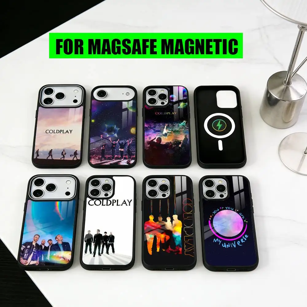 

Colorful Band C-Coldplay CC Phone Case For iPhone17,16,15,14,13,12,11 Plus,Pro Magnetic with Magsafe Wireless Charging
