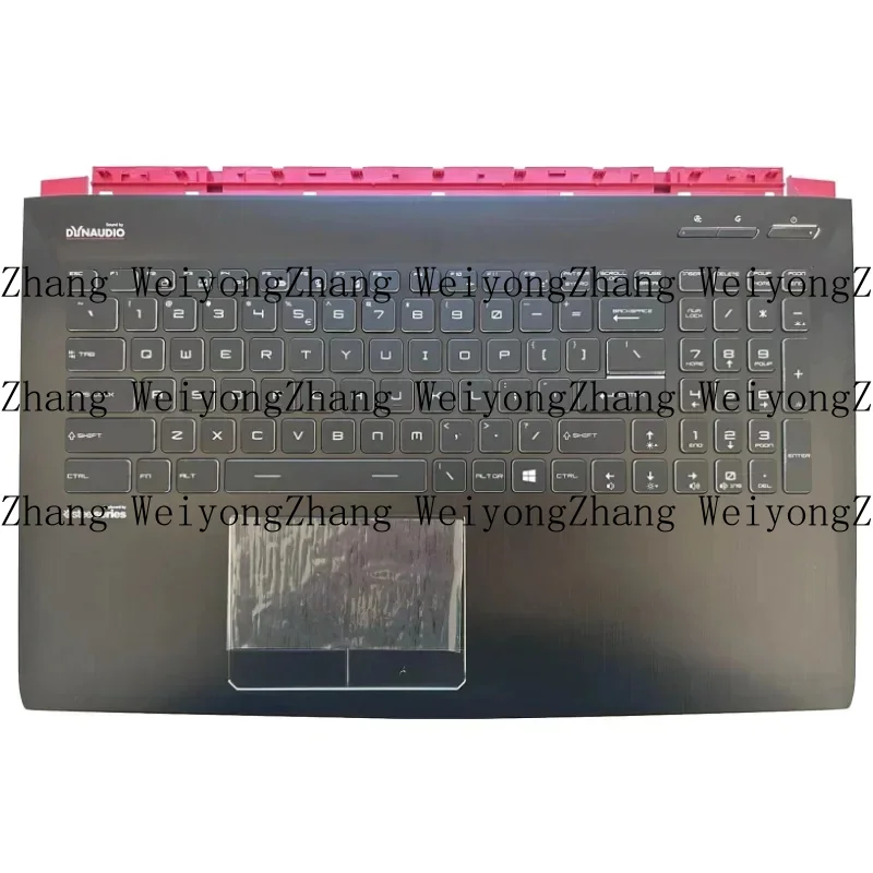 0 nuevo para MSI GE62 GE62-2QF GE62-2QD GE62-2QE cubierta superior del reposamanos del ordenador portátil con teclado de EE. UU. retroiluminado colorido