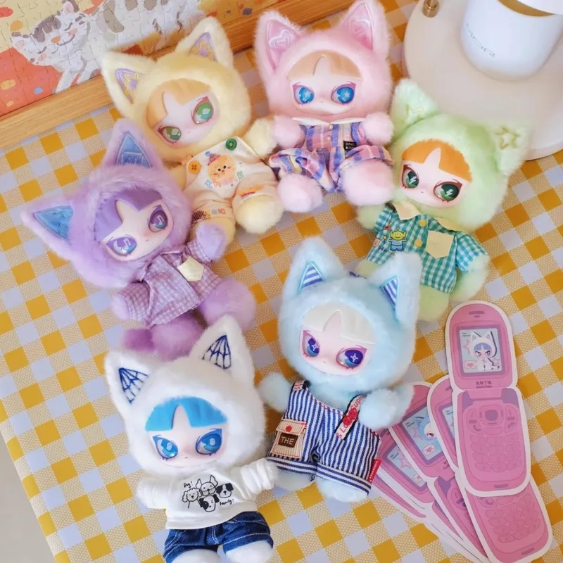 حقيقية نزل القط الدردشة سلسلة الفينيل صندوق أعمى المألوف العصرية تحصيل الدمى غرفة ديكور العصرية اللعب والهوايات