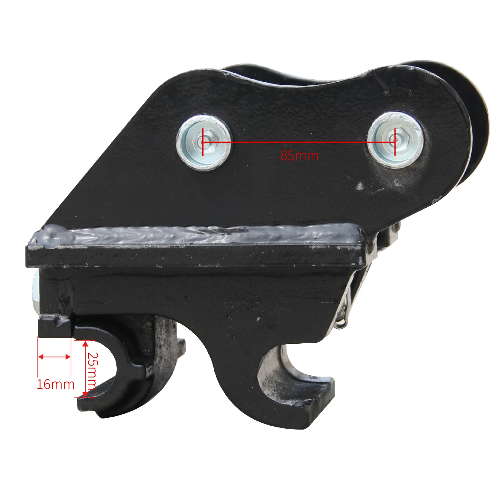 НОВЫЙ металлический быстроразъемный аксессуар для небольшого экскаватора с центральной колесной базой размером 3,74 дюйма и диаметром отверстия 0,98 дюйма. США.