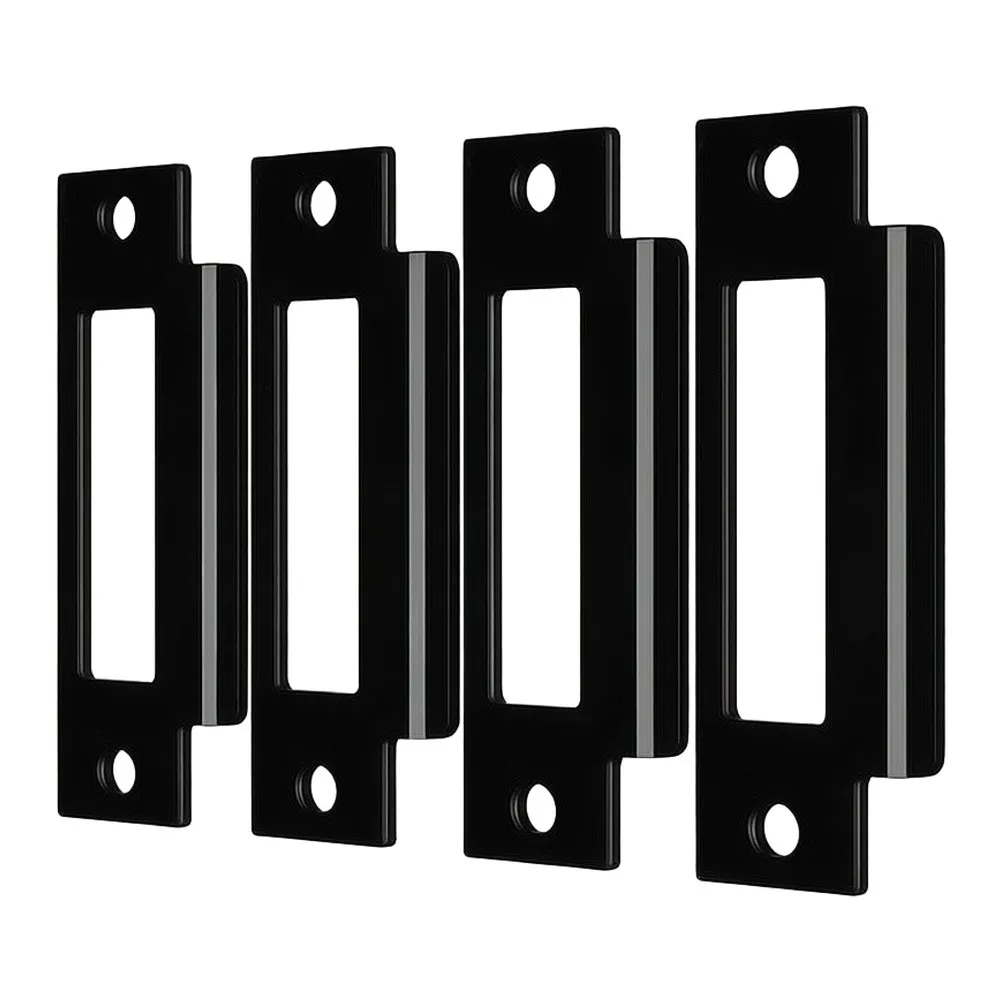 Home Door Lock Hardware Replacement Accessories Heavy-Duty Common Door Strike Plate Reliable Security Easy DIY Installation Part