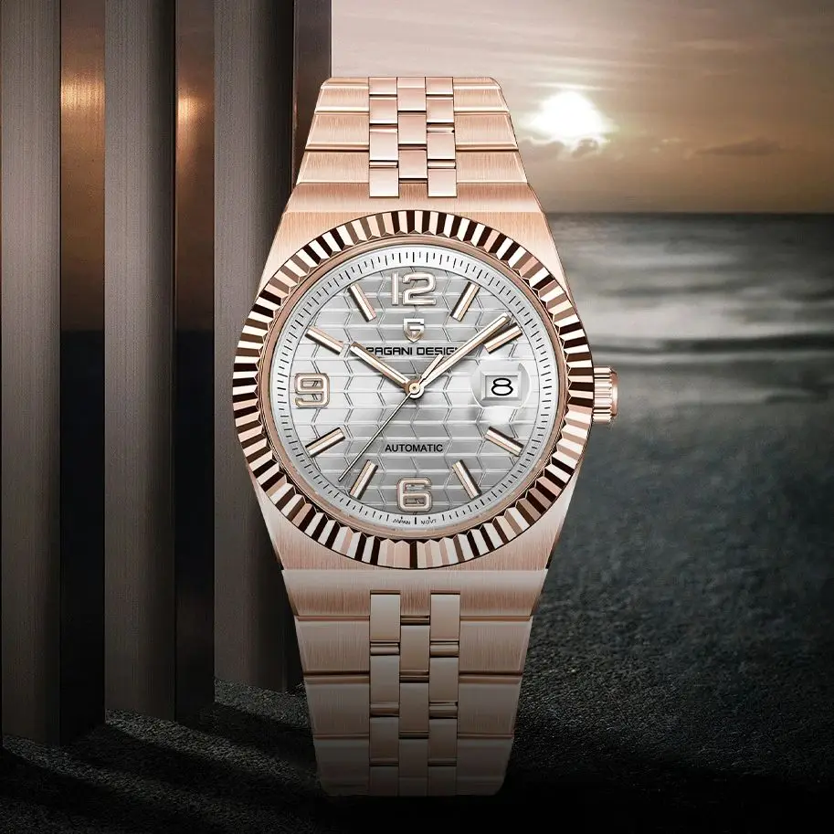 Orologi da uomo PAGANI DESIGN 2025 Nuovo orologio automatico da uomo in cristallo di zaffiro AR di lusso Orologio da polso meccanico in acciaio inossidabile