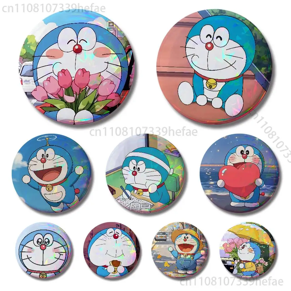 

D-Doraemon 32mm 58mm 75mm 44mm 25mm Anime Badges Brooches DIY Pins Decorations Birthday Valentine Gifts