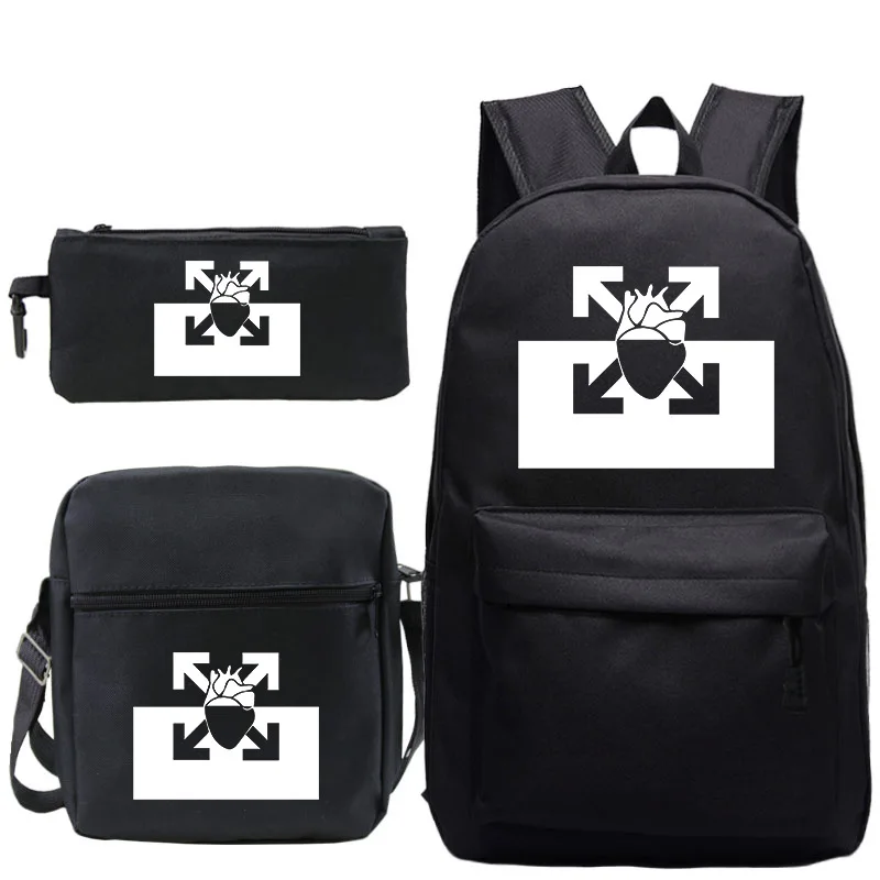 

PNL Backpack boy girl School Bag 3 PCS/Set Bagpack Men Mochila Women Casual Knapsack Student Back To School Gift Laptop Rucksack