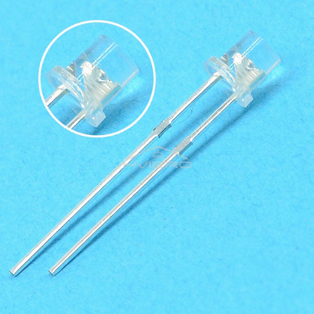 100Pcs LED F3 3mm Ultra Bright Flat Top Head White Red Blue Orange UV Pink Diode Bulb Wide Angle Light Emitting Lamp Diodes Led