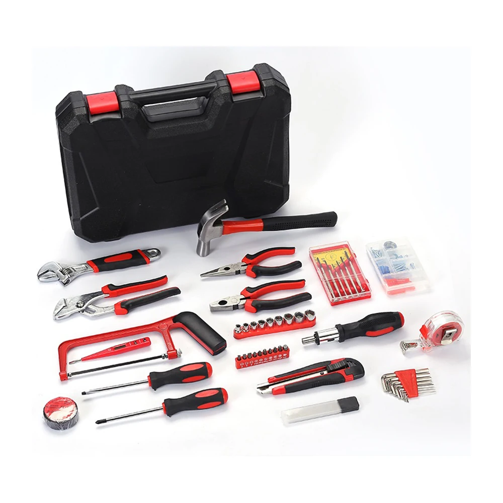 High Quality Hand Tools 108 Piece Set Wholesale Household Hardware Tools Set Plastic Box Auto Repair Tool Set