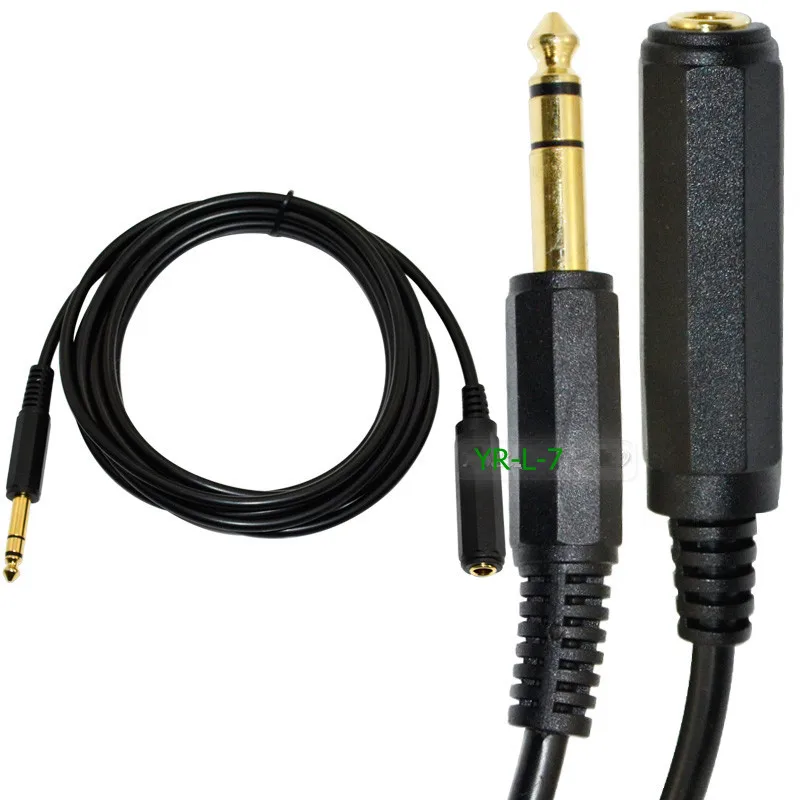 6.35mm male pair bus 6.35SP M-6.35SP F Cable 6.35 dual channel extension cable KTV mixer microphone connection cable