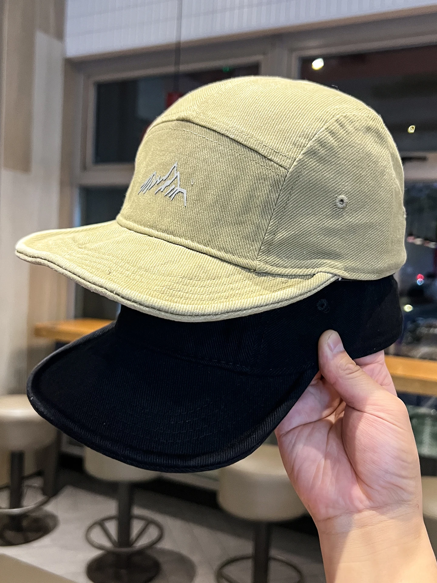 

Short Brim Five Panel Hat Unisex Soft Brim Workwear Baseball Cap Versatile Casual Duckbill Hat