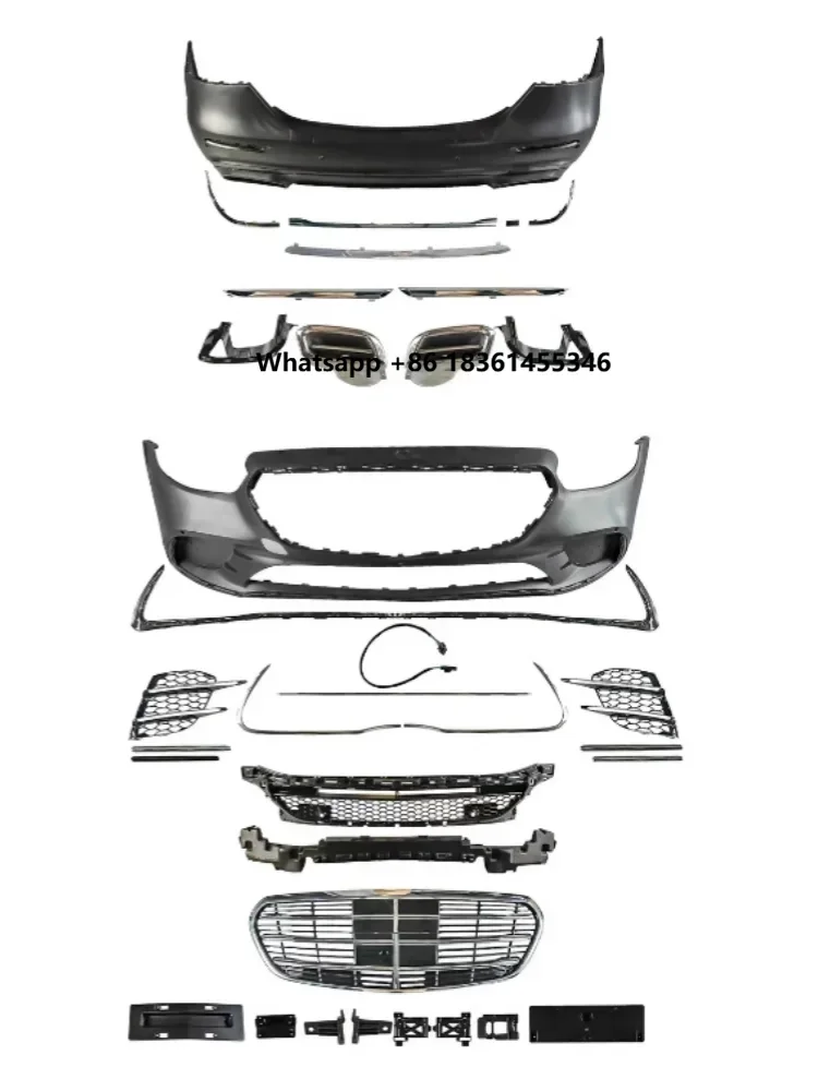 

For E300L 2021-2023 models changed to S450 models Big surround Body kit Car Accessories Front bumper Rear bumper