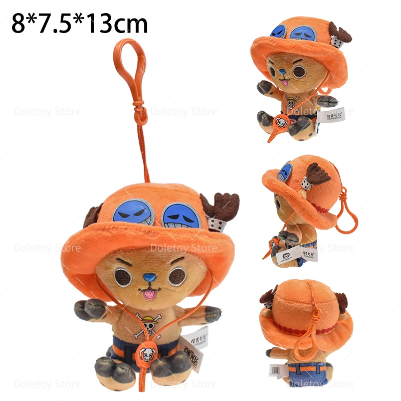14 Stile Einteiliger Plüsch-Schlüsselanhänger Puppe Luffy Tony Chopper Sabo Ace Blumen-Blumen-Frucht Weiches Stofftier Rucksack-Ornamente Spielzeug – Detail 17