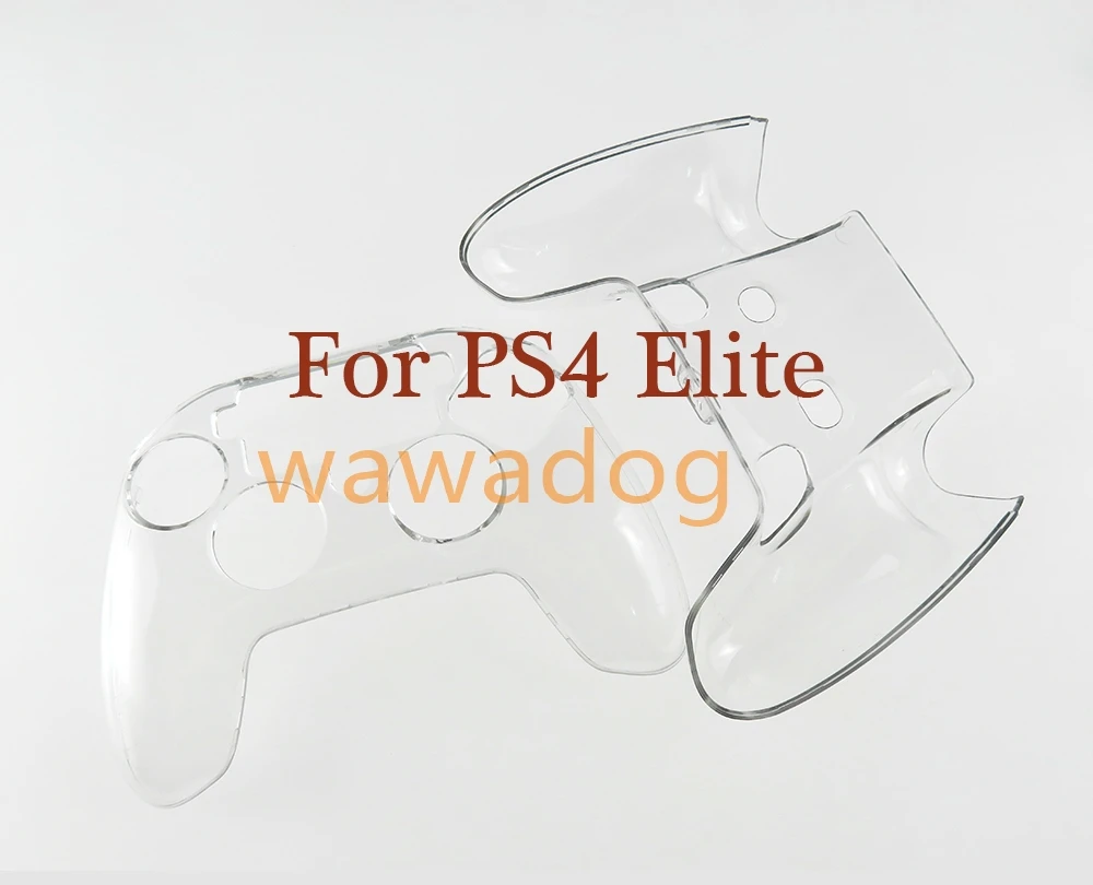 1set Für Controller Ultra Slim Fall 2,0 Elite Transparente Abdeckung Spiel Griff Kristall Shell Fall für PS4 DualSense