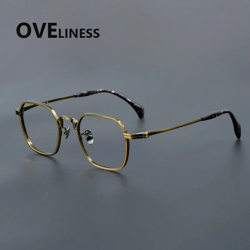 

Fashion Comfortable Square Eyeglasses frames Vintage Pure Titanium Eyewear Optical Prescription Glasses Frame myopia Men Women