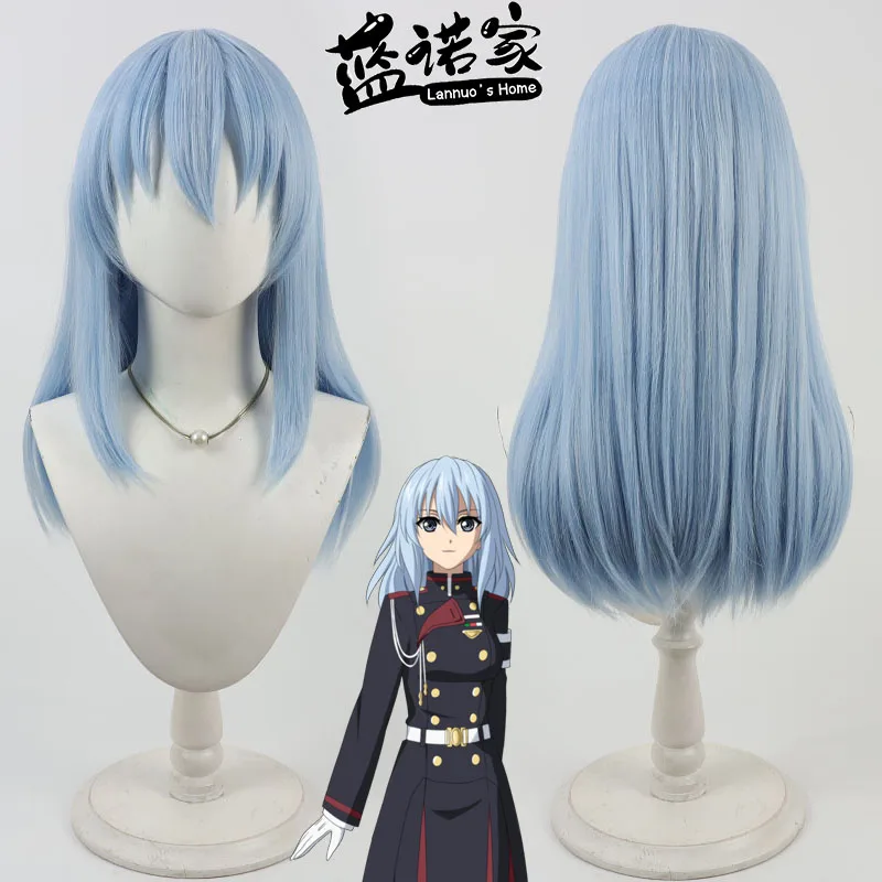 

Seraph of the End Fuka Shiromei Cos Cosplay Wig Halloween Carnival Party Props Synthetic Hair Heat Resistant Fiber + Wig Cap