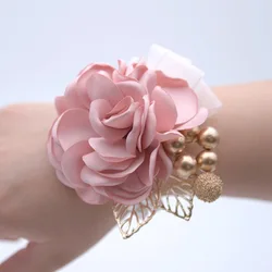 bracelet for women 2025 luxury Wrist Flower Bridesmaids corsage Wedding Supplies Children's Dance Hand Flower