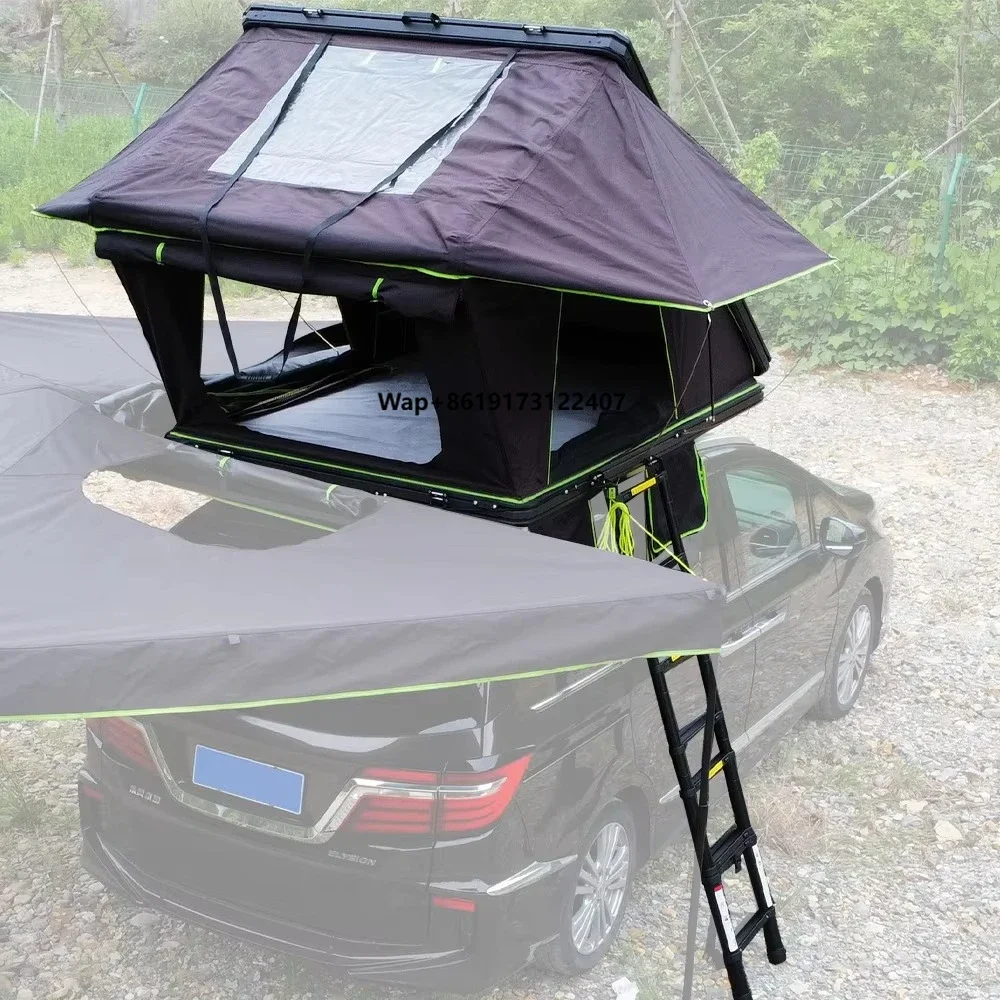 

2025 Hard Shell Rooftop Tent Low Profile Aluminum Hardtop Pop up 1.3m/1.4m Car Roof Top Tent for 4 Seasons