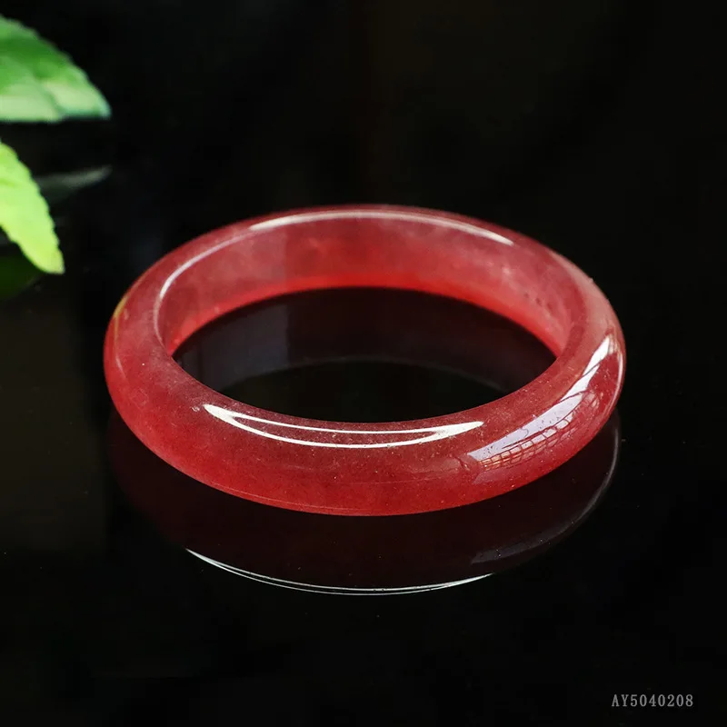 

Natural Blood Red Strawberry Full Circle Starlight Bracelet Women's