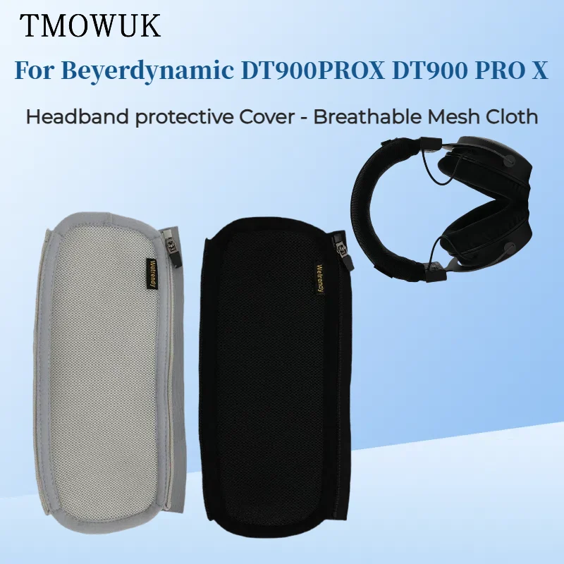 

Headphone Head Beam Cover for Beyerdynamic DT900PROX DT900 PRO X Headset Protective Case Headband Breathable Mesh Cloth Zipper