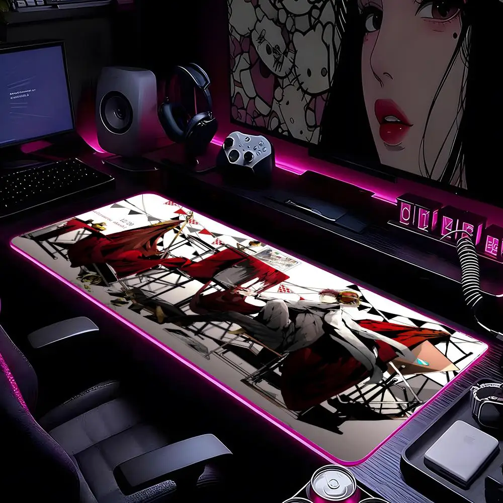 

Аниме Kurokos Баскетбольный коврик для мыши Коврик для мыши HD Печать Компьютерные геймеры Запирающийся край Нескользящий коврик для мыши RGB XXL90x40 см Клавиатура