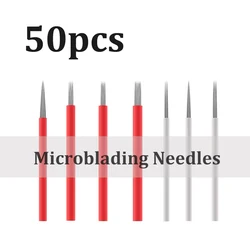 50p 3R 5R 7R 9R 17R 19R 21R for Tattoo Manual Pen Semi Permanent Makeup Tattoo Needles Fog Pen Eyebrow Microblading Needles Pen