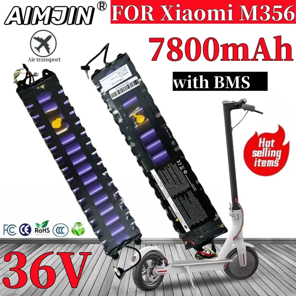 

Original 36V 7800mAh battery For Xiaomi M365 M356 Pro Special battery pack 36V Li-ion battery 7800mAh