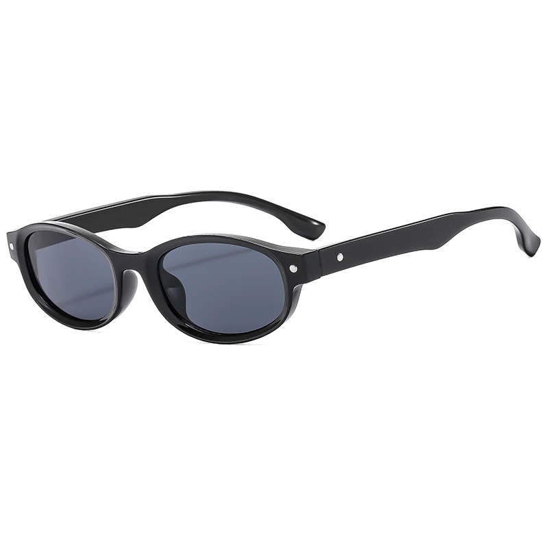 Fashion Oval Sunglasses Women 2024 Mi Nail Design New Stylish Candy Color Brand Outdoor Eyewear Trendy UV400 Protection Shades