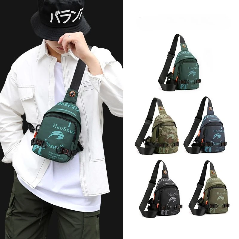 Men Sling Backpack Cross Body Bags Travel Hiking Sports Male Fashion Nylon Knapsack Messenger One Shoulder Chest Pack Bag