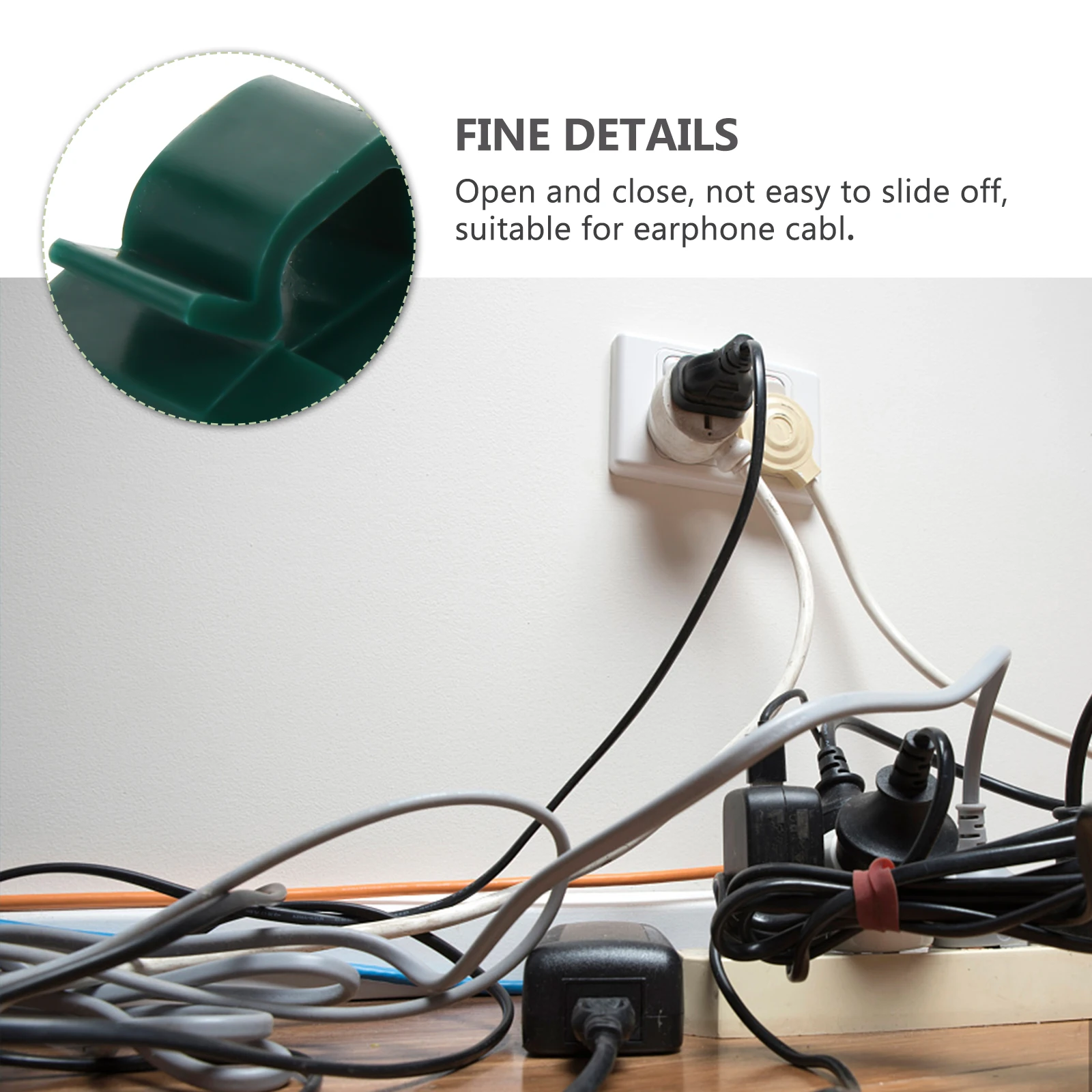 

100 Pcs Cable Clips Self Adhesive Nylon Wire Management Holder Fixing Buckle Cord ganizer Christmas USB Computer
