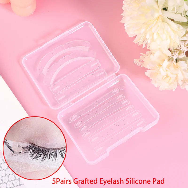 5 Pair Bow Shape Extension False Eyelash Lift Shields Perm Silicone Pads Accessories Eyelash Extension Tool Applicator