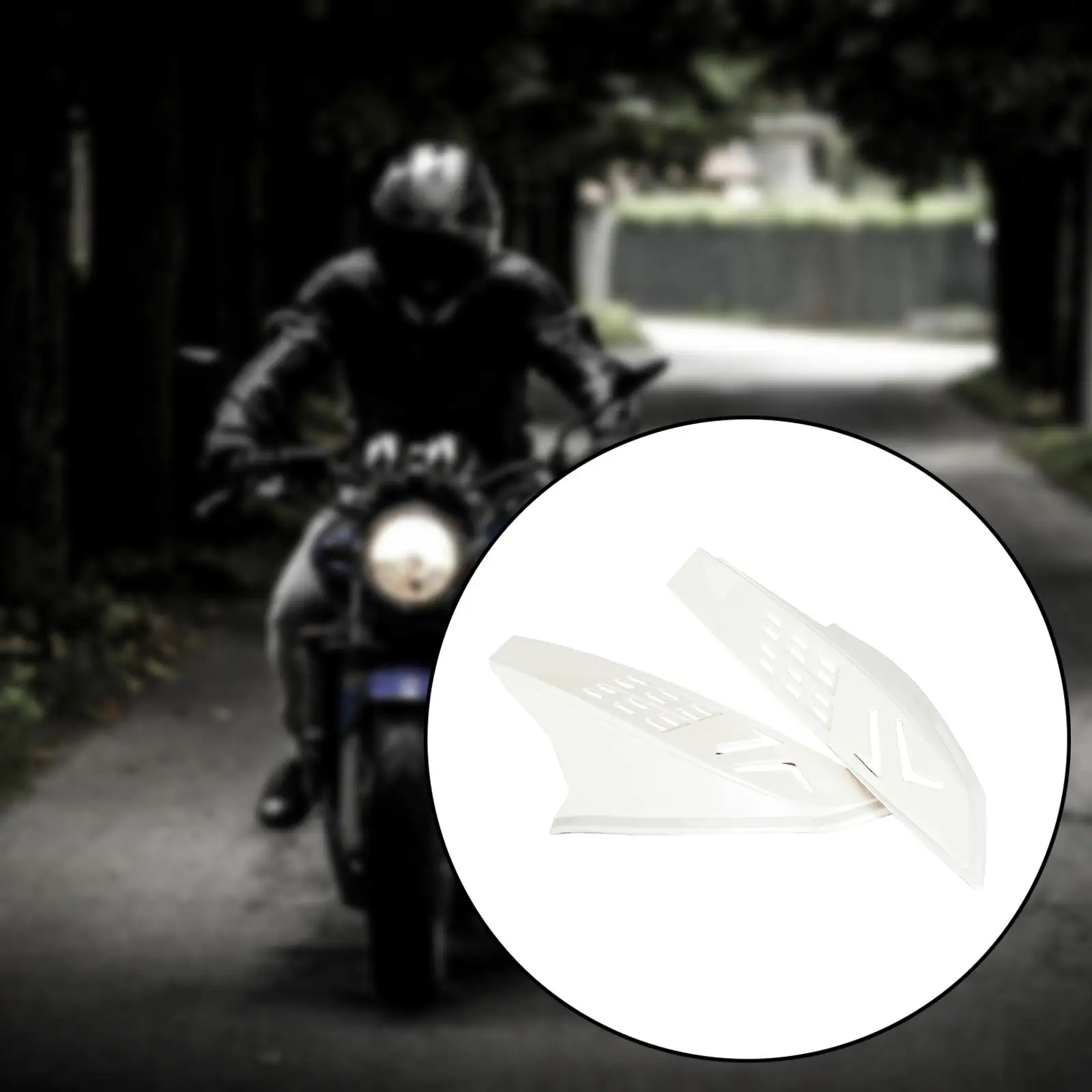 أبواق الخوذة البلاستيكية المزخرفة بتصميم فاسق ملحقات واقية لخوذة الدراجة النارية كاملة الوجه