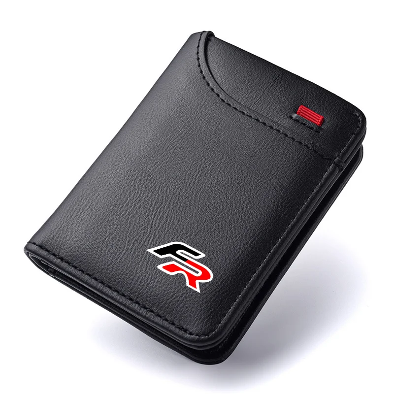 

PU Leather Car Driving Document bag ID Passport Card Wallet Card Pouch For Seat FR Ateca Altea Leon Ibiza Alhambra Arona Toledo