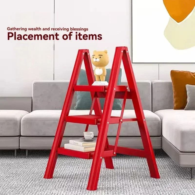 Ladder, Household Folding Ladder, Extendable And Thickened Material, Indoor Climbing Ladder, Multifunctional Flower Rack Ladder