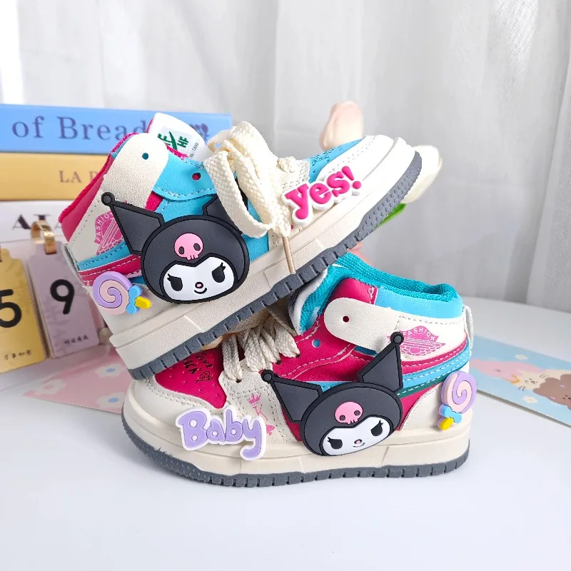 

Spring Summer Cute Dark Cartoon Girls Sneakers Cartoon Print Lightweight Soft Sole Breathable Non Slip Casual Sports Shoes