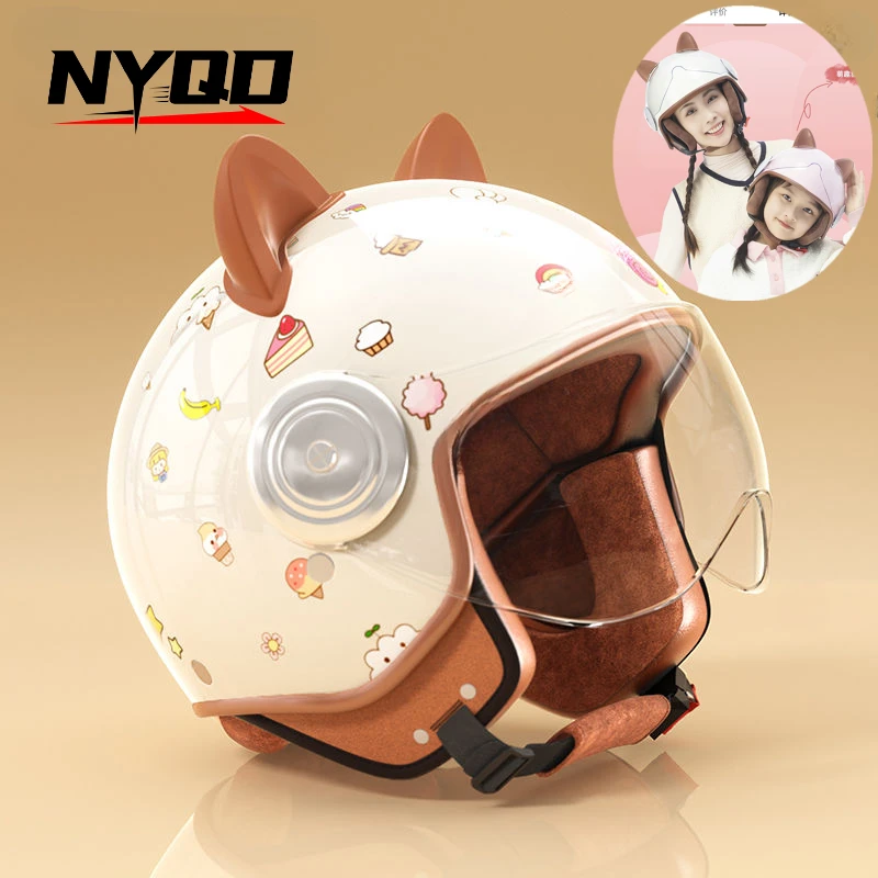 3-12Years Old  Safety Protection Kids Scooter Helmets Cute Cartoon Electric Motorcycle Bicycle MotocrossChildren's Helmets