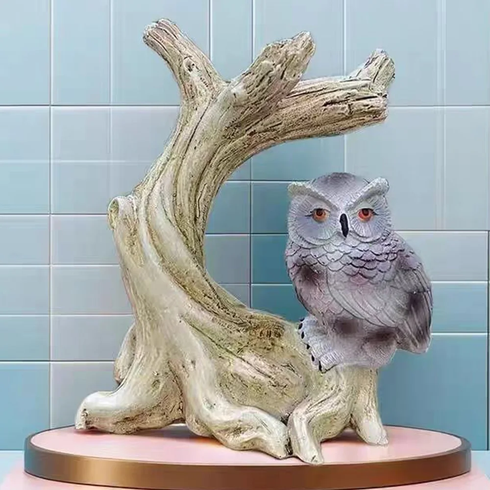 

Подставка-держатель для сферы из смолы в виде совы, устойчивая настольная фигурка-украшение для спальни, офиса, гостиной, декор для хрустальных шаров, подарки