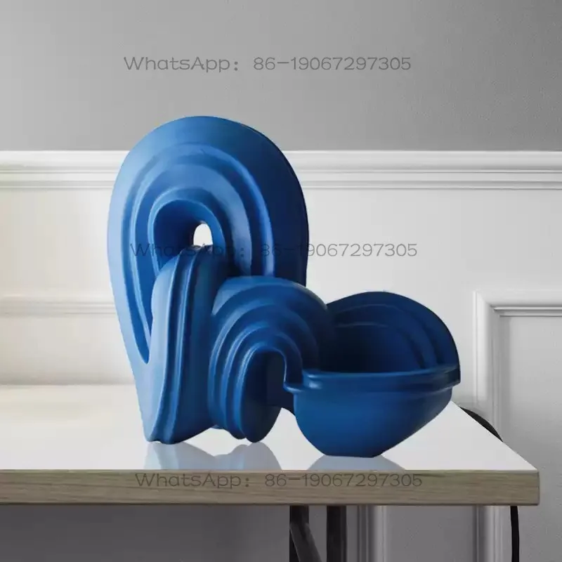 Modern minimalist abstract geometric sculpture ornament hotel living room entrance soft decoration art installation