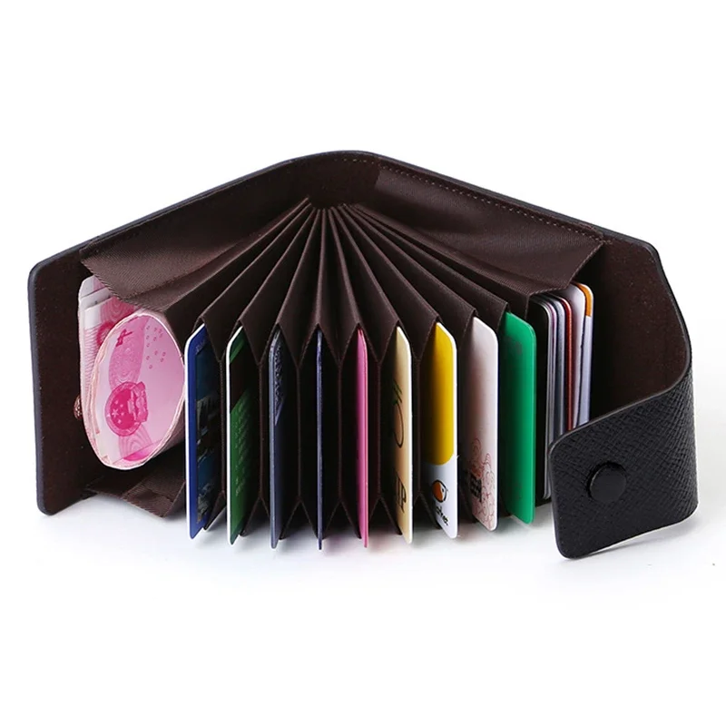 Cross Pattern Card Bag Minimalist Cards Holder Multi-functional Buckle Change ID Package Slots Bank Purse Dropshipping Wallets