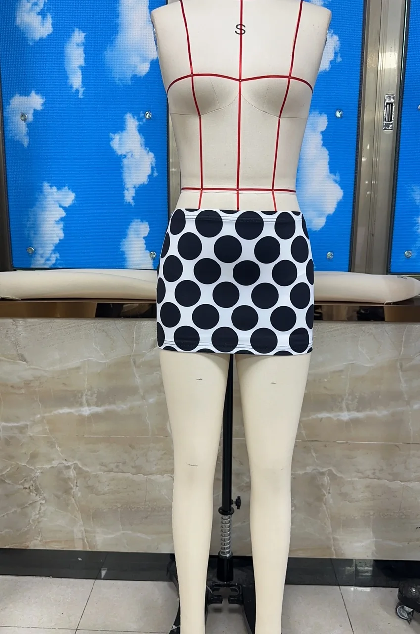 

Мини-юбка в горошек для женщин, облегающие юбки с высокой талией для женщин, летние юбки миди для женщин, юбка в горошек, повседневная одежда для вечеринок